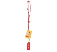 TOBBOMEY Pendentif Rétroviseur Tigre en Résine Décoration Intérieure Automobile Amulette Breloque Suspendue pour Voiture Présent Symbolique pour Année du Tigre 1 Pièce