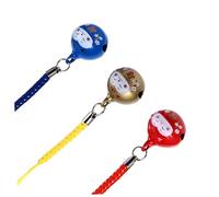 TOBBOMEY Pendentifs pour Téléphones Portables Maneki Neko Amulette, Décoration Chat Chanceux en Cuivre Cloche, Lot de 6 Pièces, Accessoires Légers Suspendus pour Paquet et Téléphone Portable