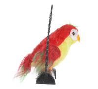 TOBBOMEY Perroquet Parlant Enregistrable Rouge avec Mouvement Suspendu Éducatif pour Garçon Fille Dès Ans Peluche Douce pour Développement Auditif et Communication Interactive
