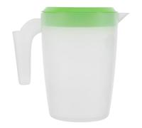 TOBBOMEY Pichet à Boisson Couvercle 1 L Plastique pour Apéritifs et Pique-Niques Carafe à Thé Glacé Réfrigérateur et Barbecue