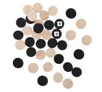 TOBBOMEY Pièces de Backgammon en Bois 60 Pcs Diamètre 1,9 Cm, Jetons pour Jeux de Société, Accessoire Portable pour Jeu D'échecs, Dames Géantes, Apprentissage et Camping