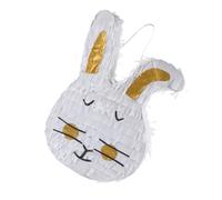 TOBBOMEY Piñata Lapin de Pâques 3d Suspendue en Papier Coloré, Remplie de Bonbons et Jouets, Décoration Festive pour Fête D’anniversaire Garçon et Filles et Célébrations Saisonnières