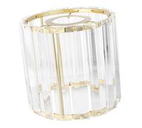 TOBBOMEY Plafonnier en cristal abat-jour pour lampe de table abat-jour de lustre luminaire or spot mural applique mural lampe sur pied lampadaire sur pied ombre abat-jour d'art Métal Golden