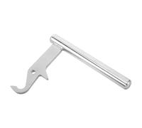 TOBBOMEY Poignée de Porte Cheminée Inoxydable Résistant Chaleur Poignée de Rechange pour Poêle à Bois et Chaudière Accessoire