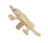 TOBBOMEY Poignée de Tiroir Brossé Bouton Animal Cartoon Forme de Canard Poignée Ronde à Trou Unique pour Armoire Commode Cuisine et Placard