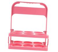 TOBBOMEY Porte Bouteilles Pliable Compact avec Poignée Support Réutilisable pour Bouteilles Rack Portable pour Football et Activités Extérieures et Facile à Transporter