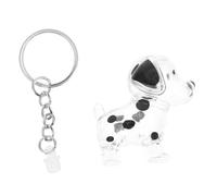 TOBBOMEY Porte-clés Commémoratif Chien Transparent Boîte de Rangement pour Poils Animaux Légère et Sécurisée Souvenir Collection pour Garder la Mémoire du Compagnon Fidèle