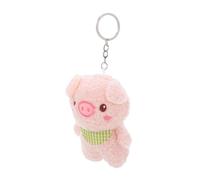 TOBBOMEY Porte Clés Peluche Cochon Doux Peluche Pendentif Créatif pour Sac Cadeau Anniversaire Fille Accessoire Décoratif Charmant