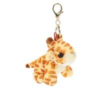 TOBBOMEY Porte-clés Peluche Girafe Adorable pour Sac à Dos Pendentif Animal Peluche Doux Décoration Pratique et Charmante pour Sac et Clés