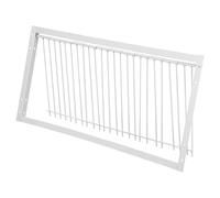 TOBBOMEY Porte de Cage à Pigeons Voyageurs Porte à Barres en T Renforcée 50 Cm Acier Solide pour Pigeonnier Compétition Pigeons de Course Élevage Professionnel