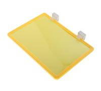 TOBBOMEY Porte Étiquette Magnétique pour Étagère Plastique avec Cadre Jaune Support Détiquettes Réutilisable pour Classification de Rayonnage Entrepôt et