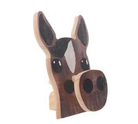 TOBBOMEY Porte-lunettes en Bois Sculpté de Tête de Cheval Marron, Support Décoratif Compact pour Lunettes de Lecture Soleil, Organisateur Pratique pour Bureau et Table de Chevet, Idée