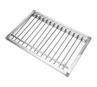 TOBBOMEY Porte Métallique pour Cage à Pigeons 39 CM en Acier Inoxydable Porte Automatique de Poulailler pour Pigeons Voyageurs Barre de Capture Sécurisée Usage Pigeonnier et Volière