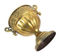 TOBBOMEY Pot à Fleurs en Métal Pot De Fleur Vintage Décoratif Vase Centre De Table De Terrasse Golden