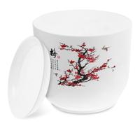 TOBBOMEY Pot de Fleur Extérieur Résine avec Trou de Drainage et Grand Cache Pot Suspendu Motif Plante pour Balcon Jardin Bureau