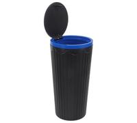 TOBBOMEY Poubelle pour Véhicule Étanche Multifonction Petite Corbeille à Papier de Voiture Bleue Capacité Spacieuse Plastique Solide pour Voiture Suv Bureau ou Maison