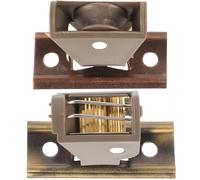 TOBBOMEY Poulie de Blocage pour Cordon de Store Enrouleur Bambou Kit 3 Pièces en Métal Finition Cuivre Ancien Accessoires pour Stores Romains Installation Maison et Bureau