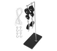 TOBBOMEY Poulies Scolaires Galvanisé avec Support Stable Kit Mécanique pour Expériences de Physique Collège Système de Poulies avec Moufle et Cordes pour Démonstrations Éducatives