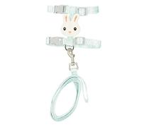 TOBBOMEY pour Chat avec Corde De Traction Sangle Confortable Et pour Promenade Extérieur Design Créatif Et Léger pour Chats Verte