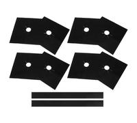 TOBBOMEY Protège-cuisinière à Gaz Noir Housse De Dessus De Cuisinière Anti-éclaboussures Tapis Réutilisable Pour Brûleurs De Cuisinière