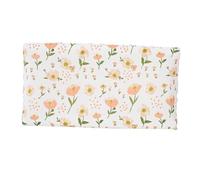 TOBBOMEY Protège-Matelas pour Couffin Lavable et Respirant Housse Élastique pour Matelas de Lit Garçon Fille Motif Floral Rose Couverture de Table à Soins Amovible et Réutilisable