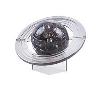 TOBBOMEY Puzzle 3D en Cristal de Saturne 40 Pièces Modèle Éducatif et Décoratif pour Garçon et Filles Jeu D’éveil Stimulant la Coordination Œil-Main Présent Anniversaire Ludique et Créatif