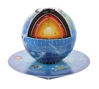 TOBBOMEY Puzzle Globe Terrestre Structure Éducatif pour Garçon Fille DIY Créatif Géographie et Exploration Spatiale