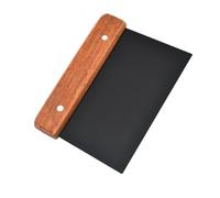 TOBBOMEY Racloir à Pâte en Acier Inoxydable Manche en Bois Ustensile Cuisine Multifonction Découpeuse à Pâte Légère Accessoire Pratique pour Pâtisserie et Boulangerie Couleur Aléatoire