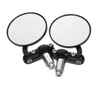 TOBBOMEY Rétroviseurs Guidon Métalliques Miroir Rétroviseur Gauche et Droit pour Scooter Électrique Accessoires Robustes pour Meilleure Visibilité et Stationnement Sécurisé