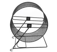 TOBBOMEY Roue de Course de Hamster Rat Tunnels de Tubes pour Hamsters Cage Lapin tic Roue Hamster Roue pour Hamster Accessoire ongle de Course de Hamster de Hamster Le Fer Black