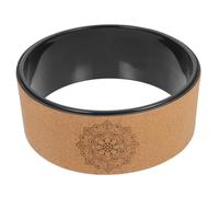 TOBBOMEY Roue de Yoga Liège Naturel pour Backbend Pilates Antidérapant pour Étirement Du Dos et Renforcement Du Corps Accessoire Fitness et Polyvalent