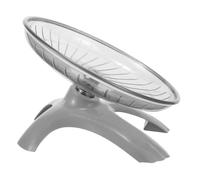 TOBBOMEY Roue d'exercice Silencieuse en Plastique Palier pour Hamster et Petits Animaux, pour Jouer l'exercice, Base Couleur Aléatoire