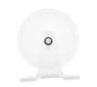 TOBBOMEY Roue Exercice Hamster Silencieuse avec Support Roue Transparente pour Petits Animaux Fonctionnement Silencieux Espace Spacieux pour Activité Physique