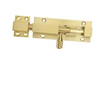 TOBBOMEY Serrure à Glissière Aluminium Targette Effraction pour Portes et Fenêtres Verrou à Pêne Durable Sécurité pour Portes Intérieures et Extérieures