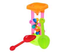 TOBBOMEY Set de Jouets de Plage pour Garçon Fille Sablier et Moulin à Vent Plastique pour Garçons et Filles Jeux de Sable et Eau Extérieur Couleur Aléatoire