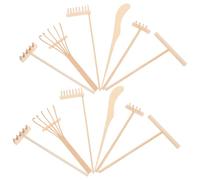 TOBBOMEY Set d'Outils Mini Râteau Zen Bambou pour Jardin de Sable de Table Kit Complet Accessoires pour Relaxation et Décoration Bureau