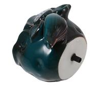 TOBBOMEY Sortie d'eau en Céramique pour Fontaine de Bassin Bec de Fontaine Décoratif Couleur Vert Paon Entrée d'eau Inférieure Accessoire de Remplacement et Cascades Extérieures