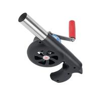 TOBBOMEY Soufflet Manuel Portable pour Barbecue Extérieur Souffleur à Air pour Camping Outil Pratique Plastique et Acier Inoxydable pour Allumer Feu