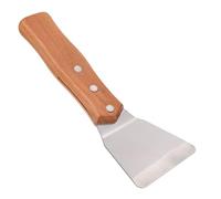 TOBBOMEY Spatule Courte Acier Inoxydable Multifonction pour Film Plafond et Cuisson Teppanyaki Grattoir Portable pour Steak Poisson et Pizza Outil pour Cuisine Professionnelle et Maison