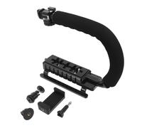 TOBBOMEY Stabilisateur pour Caméra U avec 3 Fixations Chaudes Support pour Smartphone Vis de Montage Poignée Stabilisatrice Portable Compatible Caméscopes pour Tournages Vidéo en