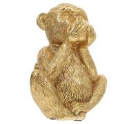 TOBBOMEY Statue Singe Résine Trois Sages Décoration Bureau et Chambre Accessoire Fengshui Solide