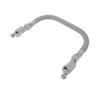 TOBBOMEY Stroller Extendable Handlebar With Adjustable Angle Armrest PU Cover Foam Iron Construction Safe Guardrail For Comfort And Easy Installation