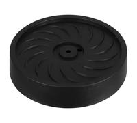 TOBBOMEY Support à Plantes avec Soucoupe de Drainage, Rond, diamètre intérieur 22 cm, avec roulettes dissimulées, pour Pots de Fleurs d'intérieur et d'extérieur, Noir.