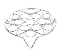 TOBBOMEY Support Cuisson Vapeur Œufs Acier Inoxydable Stand Multifonction pour Cuisson Vapeur Œufs Petits Pains et Raviolis Accessoire Cuisine Résistant Haute Température