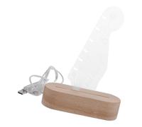 TOBBOMEY Support De Guitare Bois Lumineux pour Guitaristes Organisateur De Médiators Et Veilleuse Créative Unique pour De Musique