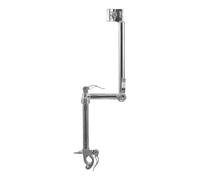 TOBBOMEY Support de Parapluie pour Fauteuil Roulant - Support de Parapluie Rotatif pour Scooter, Poussette, Vélo, Moto (barre de 0,87 à 1,7 Pouce) - Fixation par Pince Pliable en 3 Sections avec