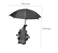 TOBBOMEY Support de Téléphone Vélo Électrique avec Mini Parapluie Fixation Guidon Antidérapante Résistant Aux Intempéries Rack Navigation pour Cyclistes