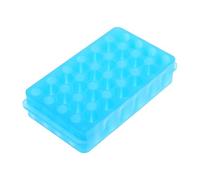 TOBBOMEY Support de Tubes à Essai Double Face Bleu Rack de Rangement Résistant Aux Acides et Bases Organiseur Laboratoire pour Tubes de Prélèvement et Centrifugeuses