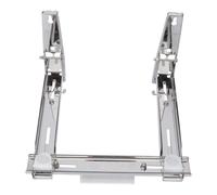 TOBBOMEY Support Mural Micro-Ondes Acier Inoxydable avec Glissière Étagère de Rangement Cuisine Robuste et Extensible pour Four Micro-Ondes Support Mural Pratique pour Économiser de Espace