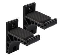 TOBBOMEY Support Mural pour Arc Recourbé Autocollant Noir Porte-Arc Pratique Fixation par Vis Accessoire de Rangement pour Tir à L’Arc Intérieur Lot de 2 Set de Pièces